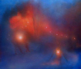 Waiting, 2005, acrylic on canvas, 100 x 120cm