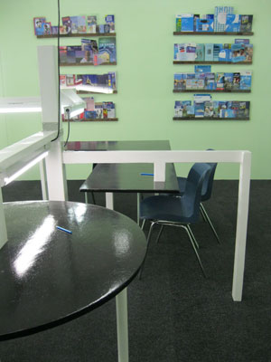 Detail of Information Centre by Hatch Space