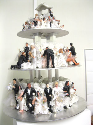 Detail of Layer Cakes by Shona Davies, Creekside Cafe