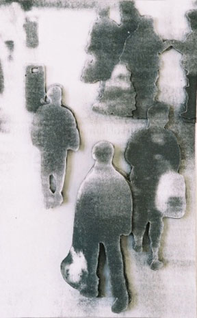 Folk Songs#1, 2004, Decoupage, 11 x 24cm
