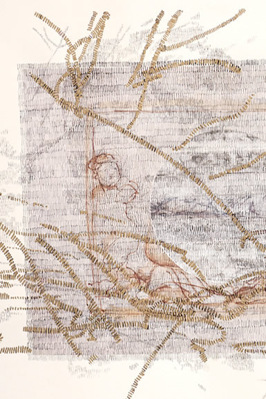 Detail of Altered Territories 17 by Caroline Ali