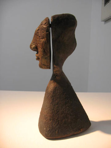 From the Human Animal Sphinx series. Bronze