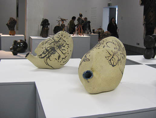 Ships Bottle 2 & Ships Bottle 1 2008, ceramic.